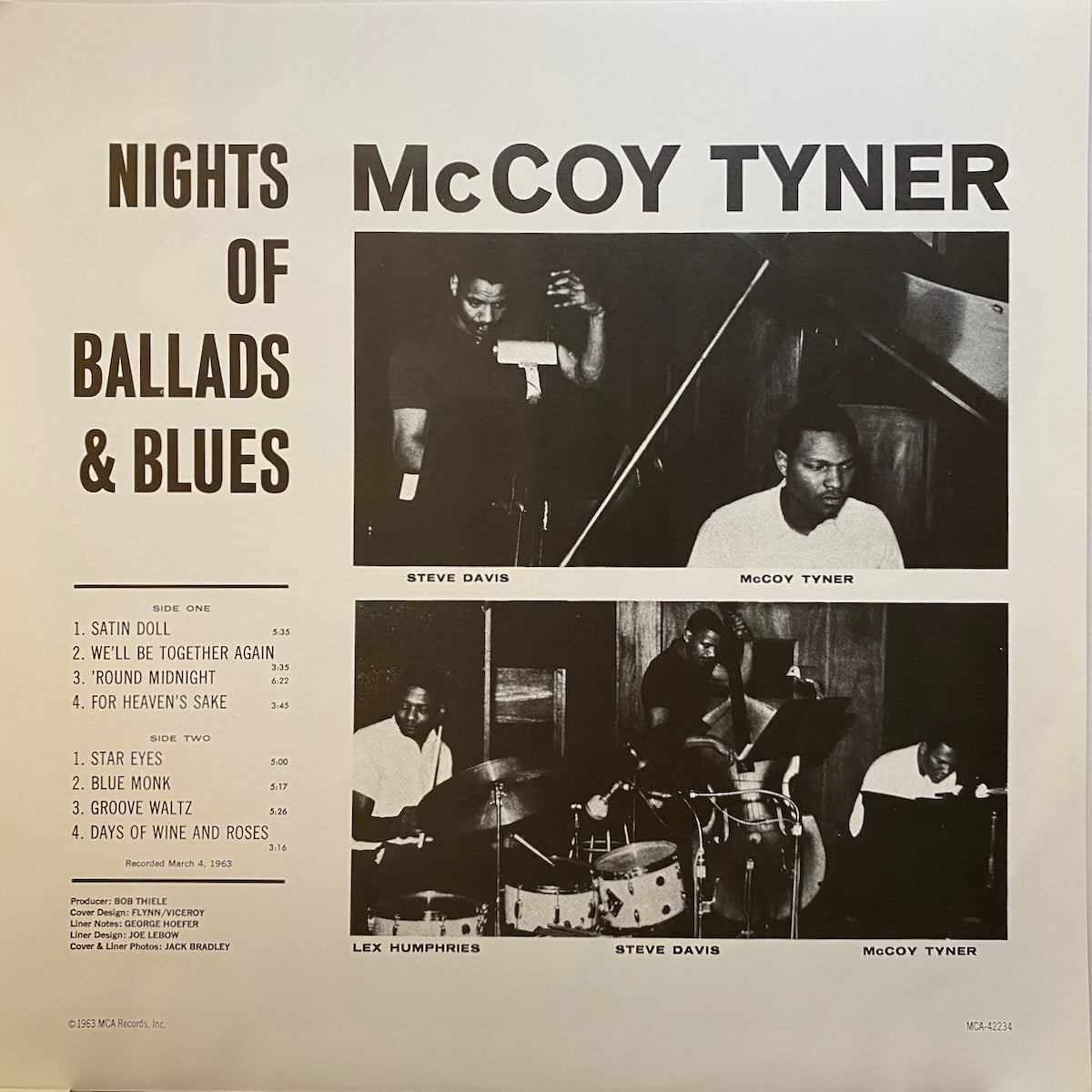 McCoy Tyner / Night Of Ballads & Blues | VINYL7 RECORDS