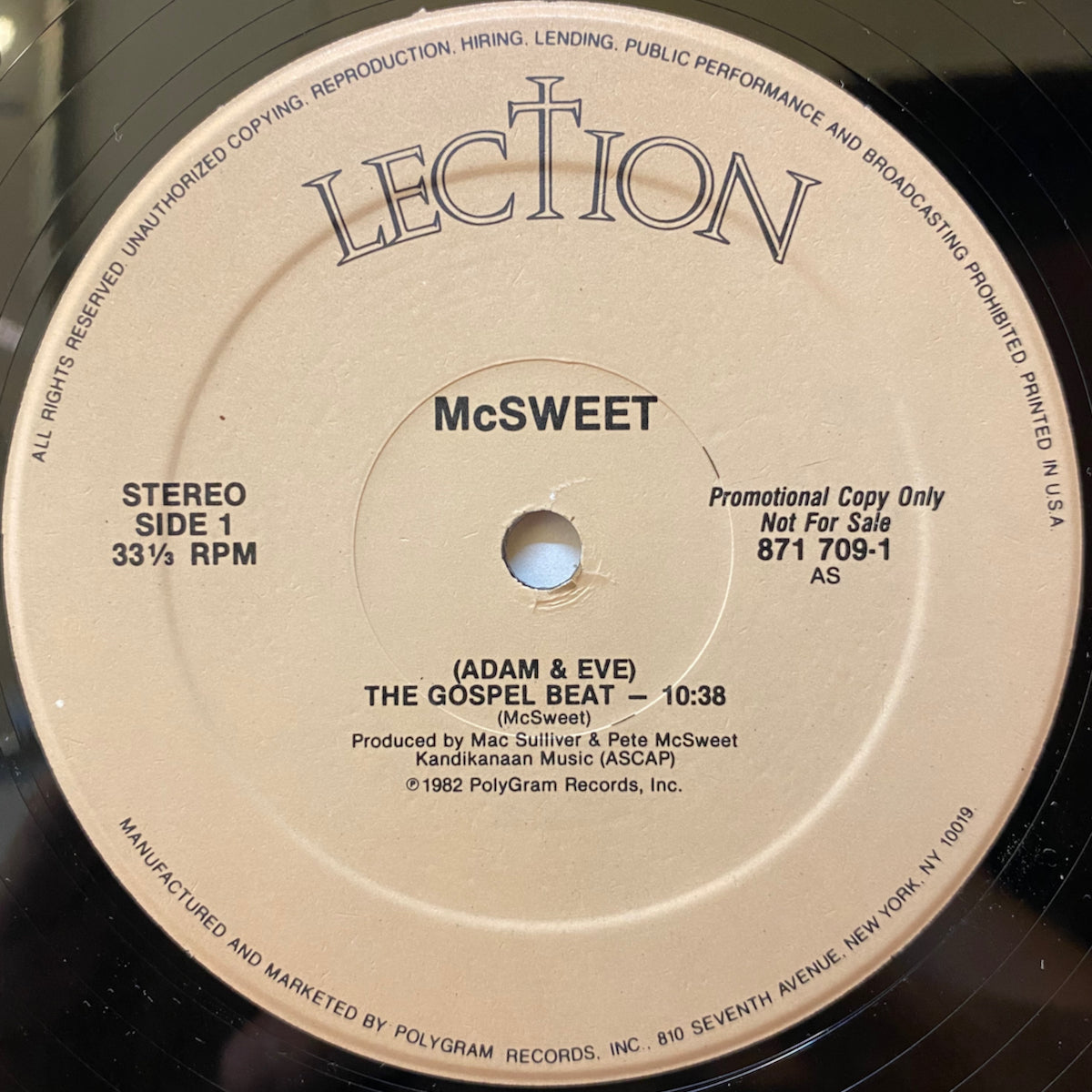McSweet / (Adam & Eve) The Gospel Beat | VINYL7 RECORDS