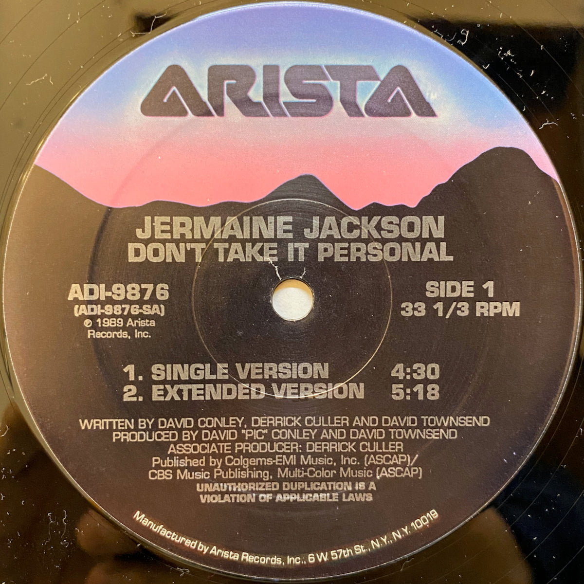 Jermaine Jackson / Don't Take It Personal | VINYL7 RECORDS
