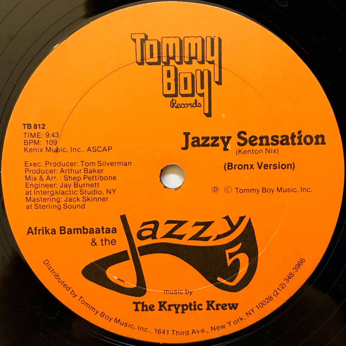 Kryptic Krew, The Featuring Tina B / Afrika Bambaataa & The Jazzy 