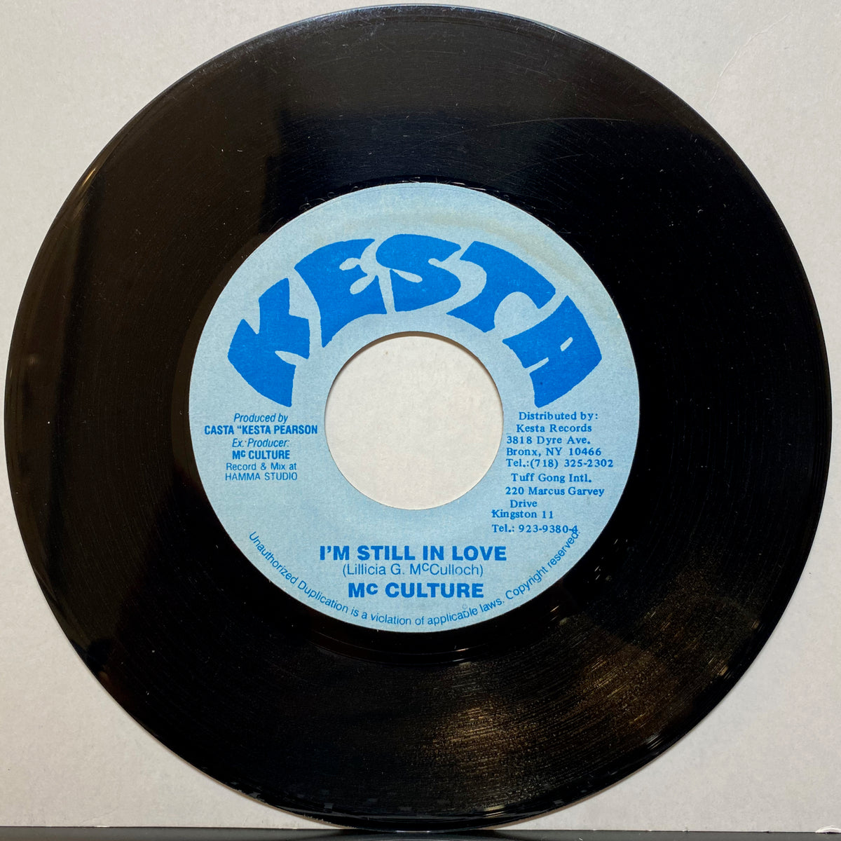 Mc Culture / I'm Still In Love | VINYL7 RECORDS