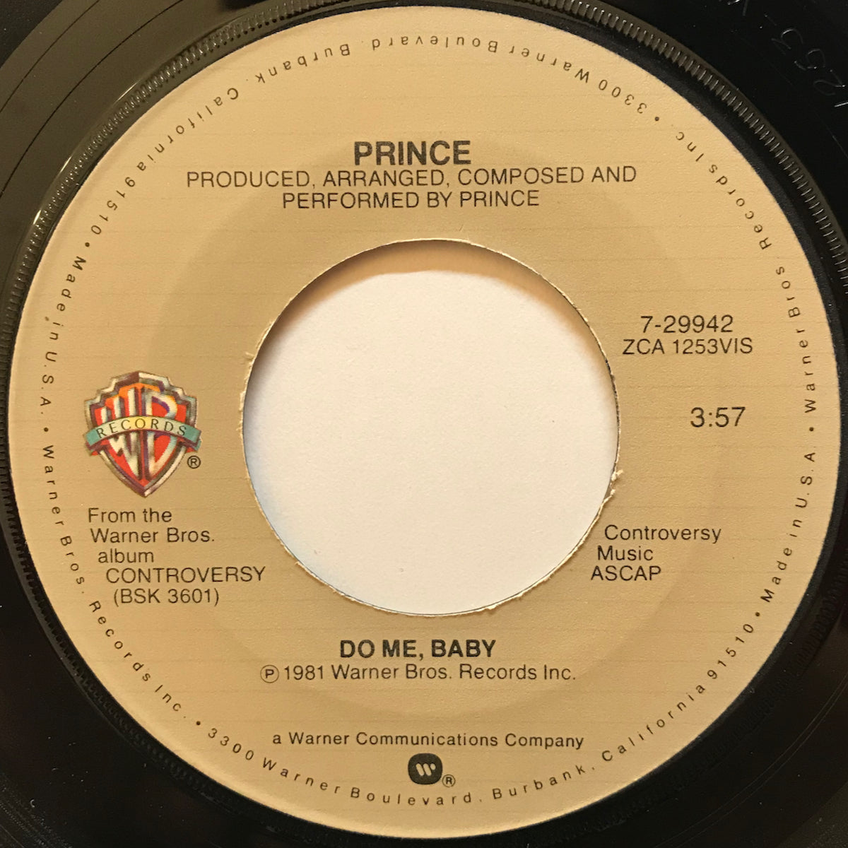 Prince / Do Me, Baby | VINYL7 RECORDS