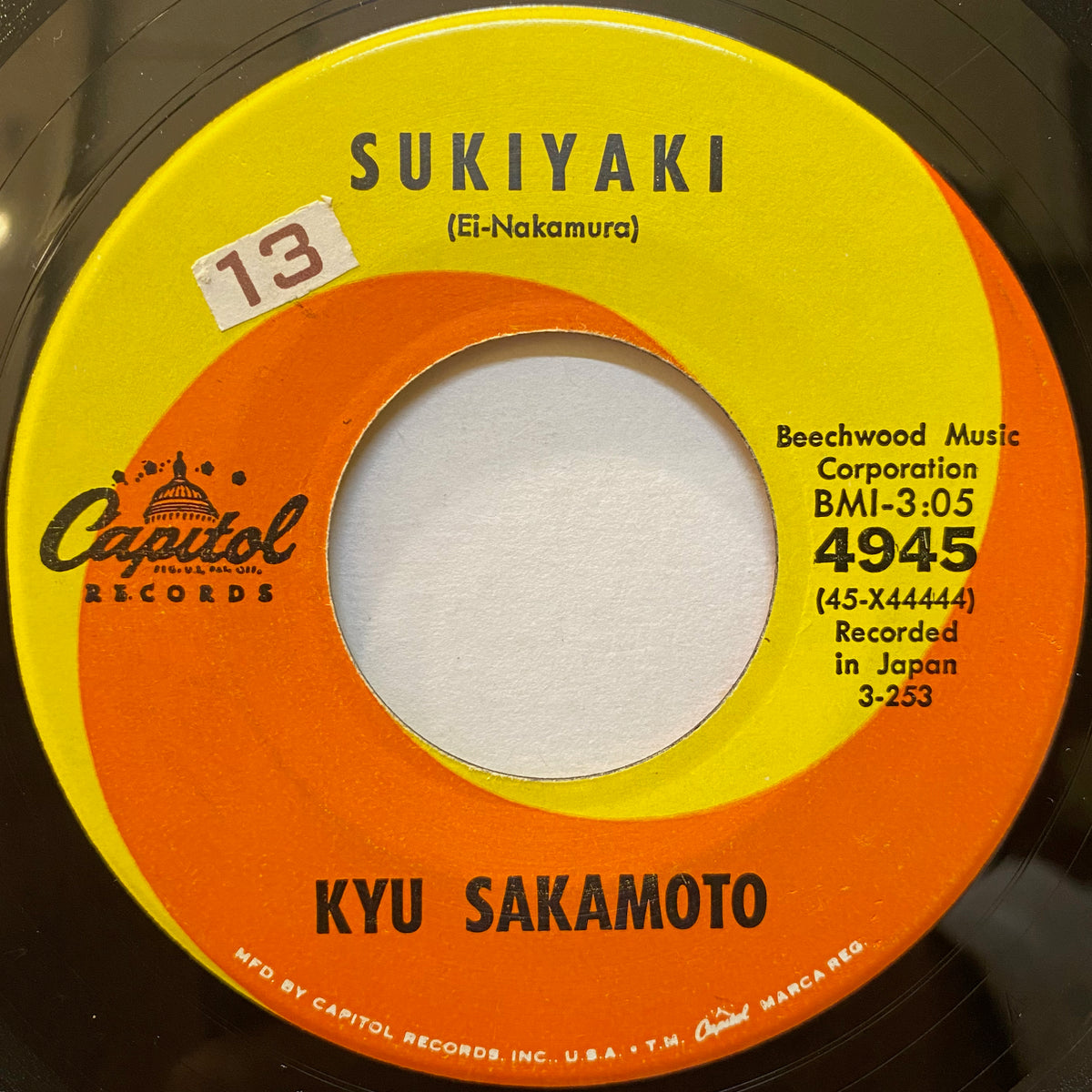 Kyu Sakamoto / Sukiyaki / Anoko No Namaewa Nantenkana | VINYL7 RECORDS