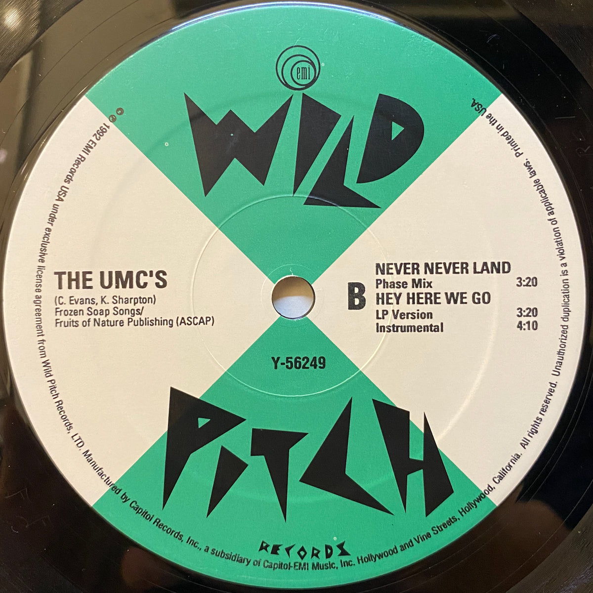 UMC's, The / Never Never Land | VINYL7 RECORDS