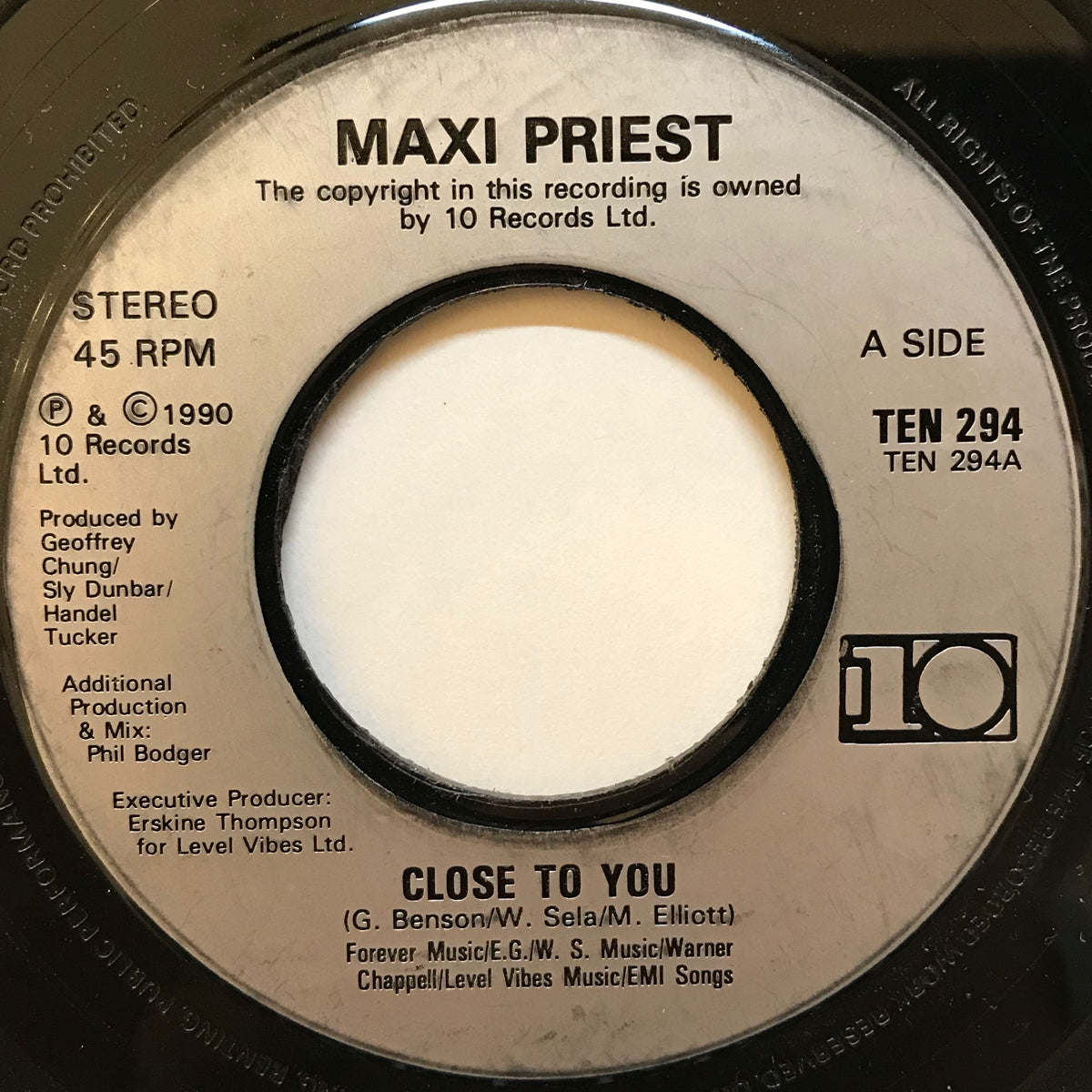 Maxi Priest / Close To You | VINYL7 RECORDS