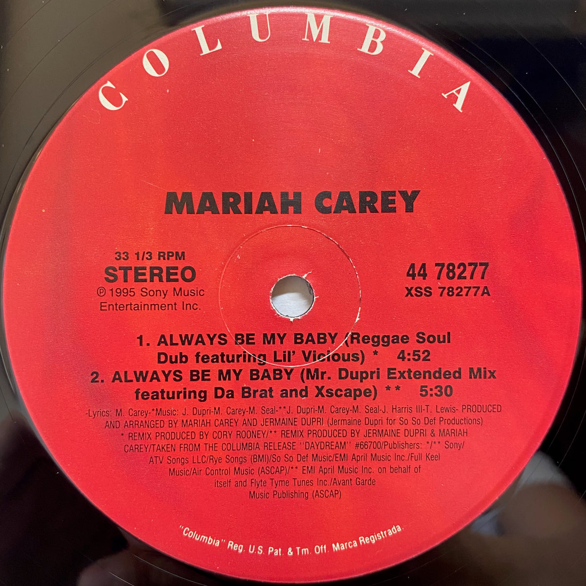Mariah Carey / Always Be My Baby | VINYL7 RECORDS
