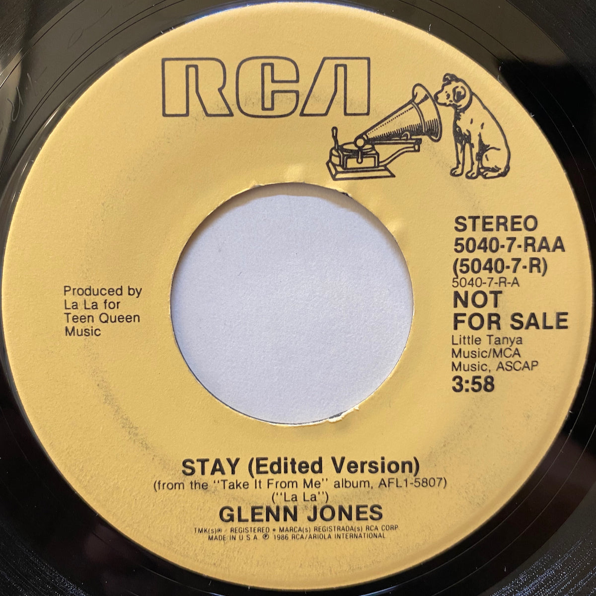 Stay - Glenn Jones | VINYL7 RECORDS