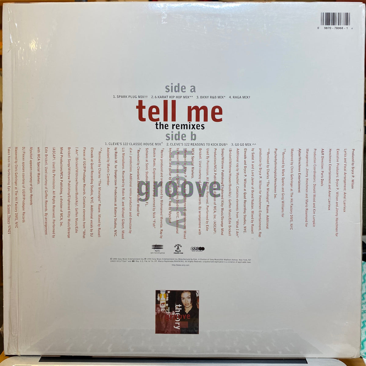 オックスTELL ME X ON STAGE No.1 新品LPレコード Groove Theory / Tell Me (Remixes) | VINYL7 RECORDS