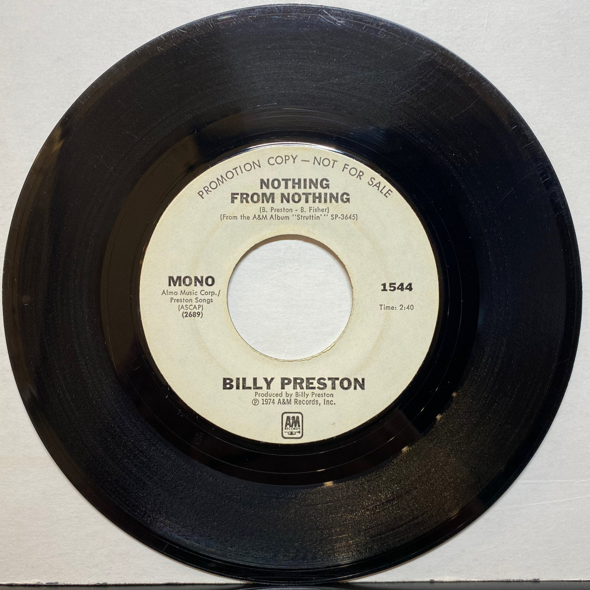 Billy Preston / Nothing From Nothing | VINYL7 RECORDS