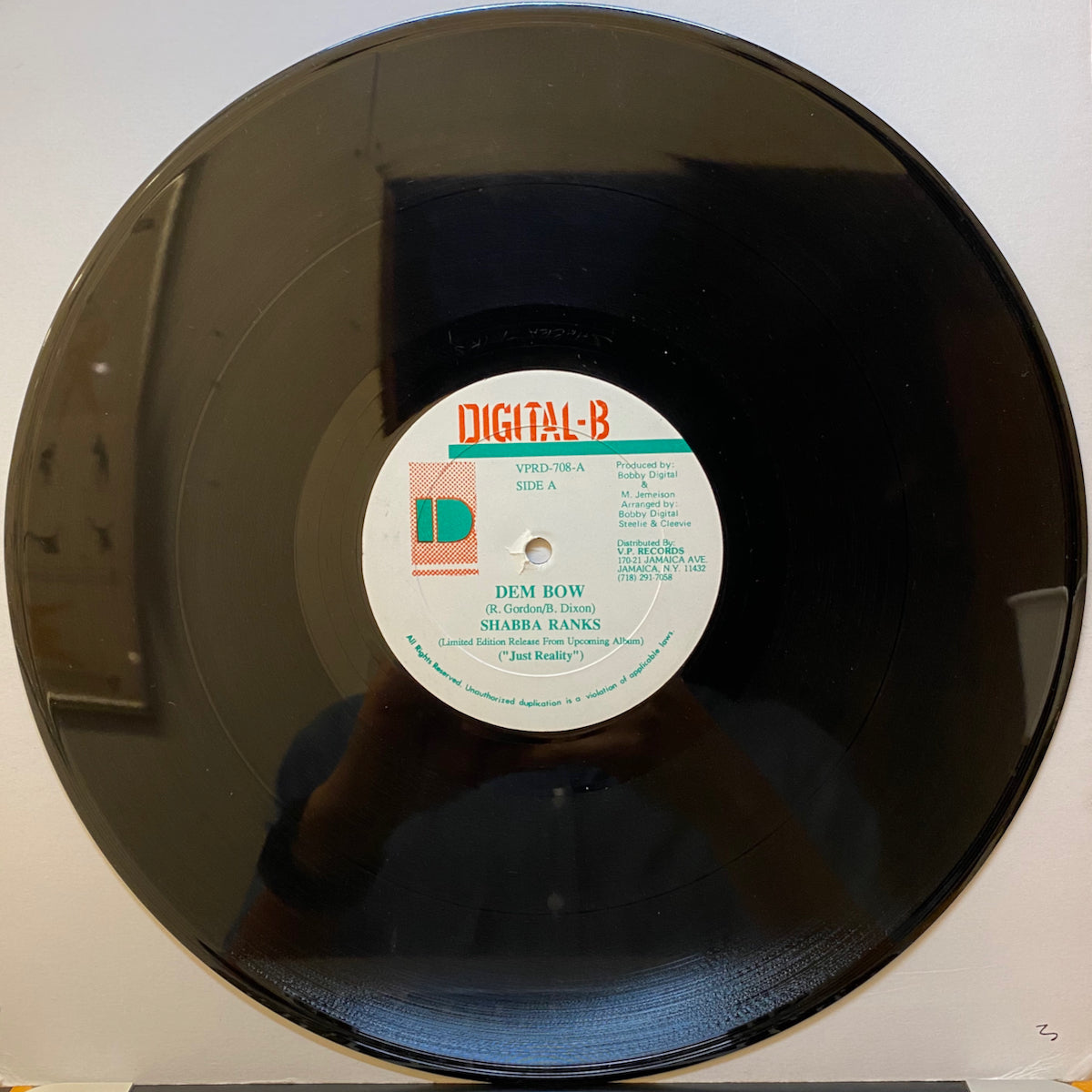 Shabba Ranks / Dem Bow | VINYL7 RECORDS