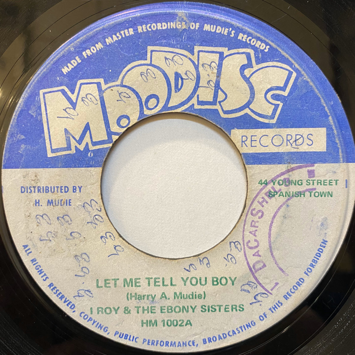 I Roy & The Ebony Sisters / Let Me Tell You Boy | VINYL7 RECORDS