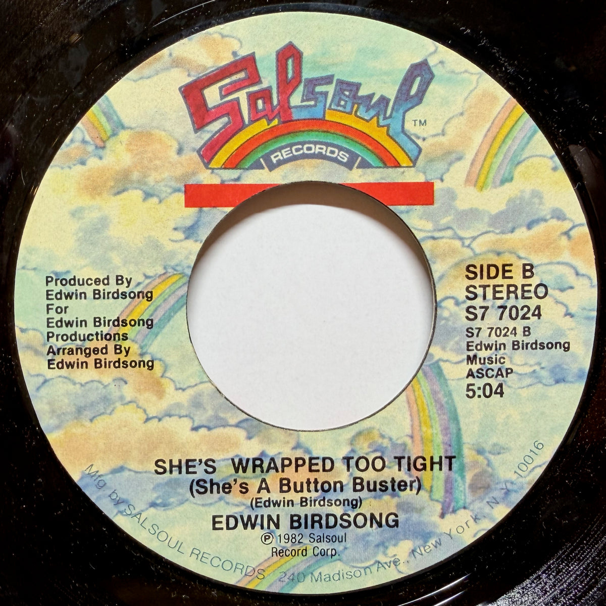 She's Wrapped Too Tight (She's A Button Buster) - Edwin Birdsong ...