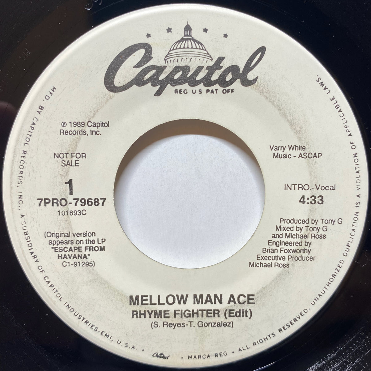 Rhyme Fighter - Mellow Man Ace | VINYL7 RECORDS