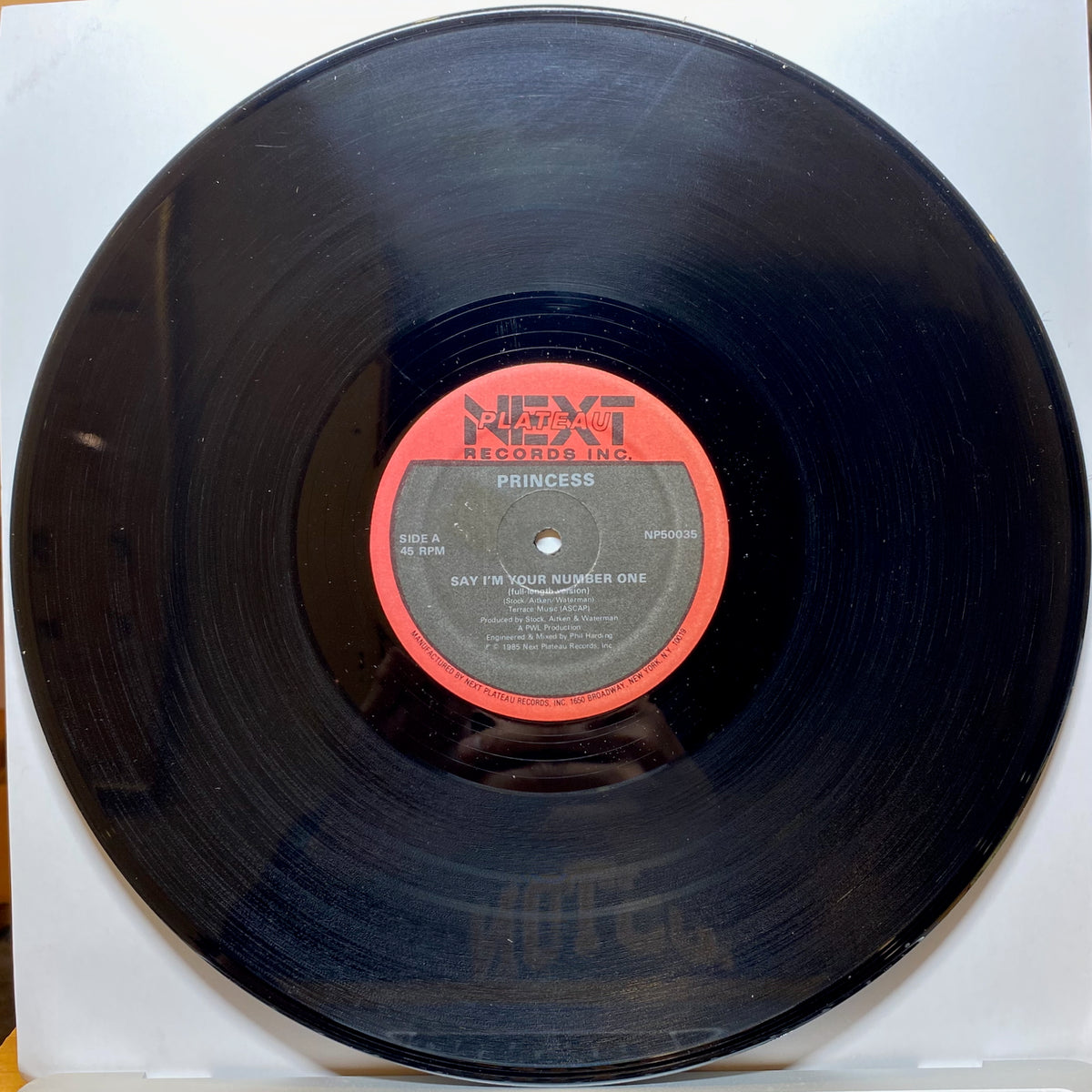Say I'm your Number One - Princess | VINYL7 RECORDS