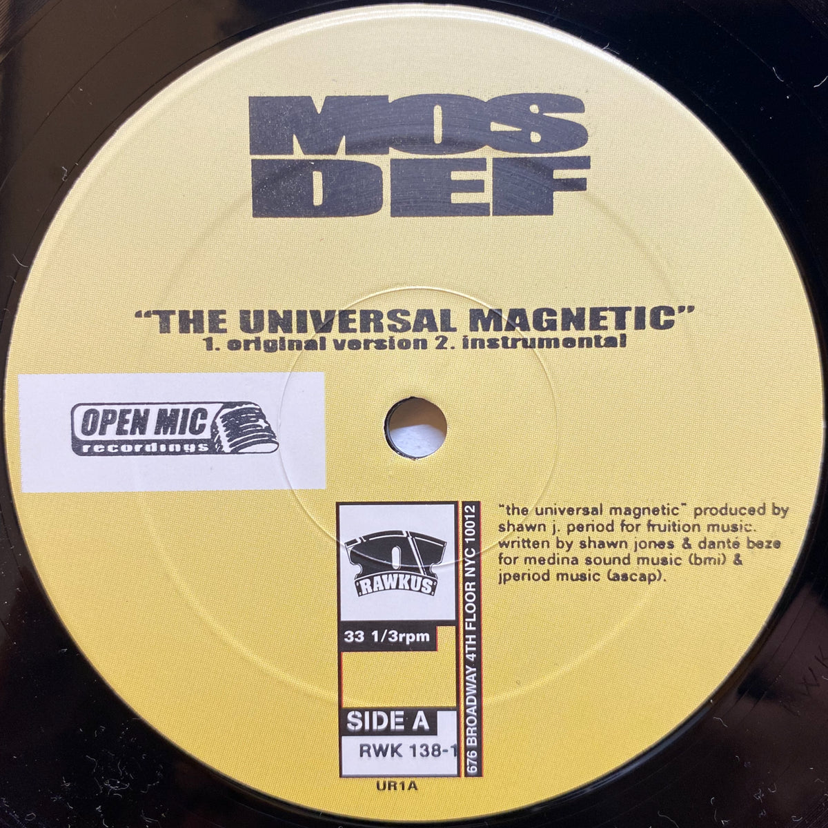 Universal R Rrids The Universal Magnetic / If You Can Huh You Can Hear - Mos Def | VINYL7 ...