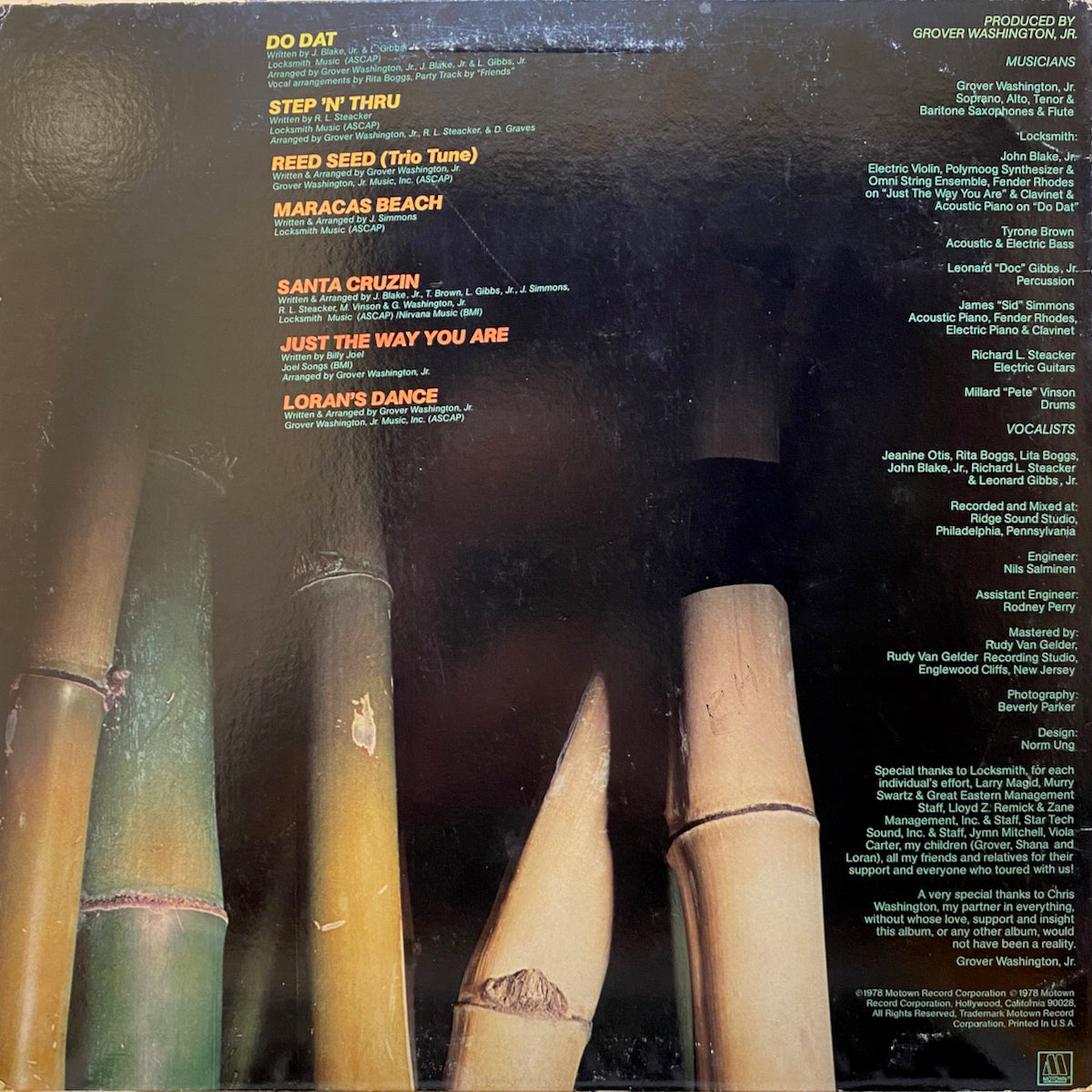 Reed Seed - Grover Washington, Jr. | VINYL7 RECORDS