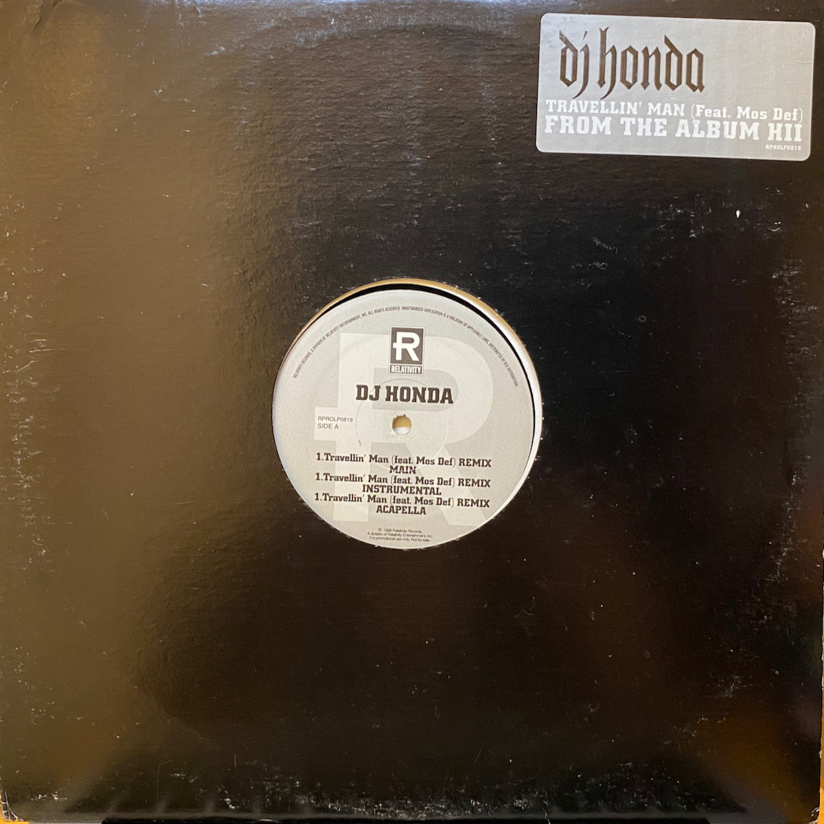 DJ Honda / Travellin' Man | VINYL7 RECORDS DJ Honda / Travellin' Man | VINYL7 RECORDS